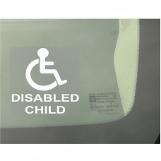 1 x Disabled Child Window Sticker for Car,Van,Truck,Vehicle.Disability,Mobility Self Adhesive Vinyl Sign Handicapped Logo